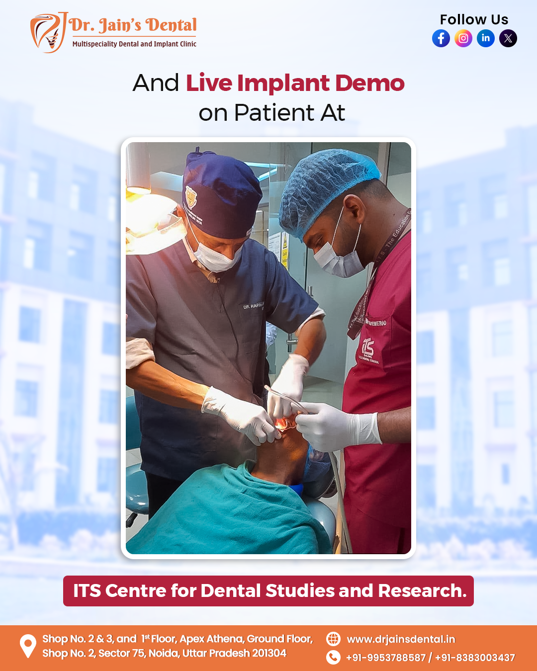 Privileged to contribute as a speaker at the Comprehensive Implant Program held at ITS Centre for Dental Studies and Research on 12th–13th May.